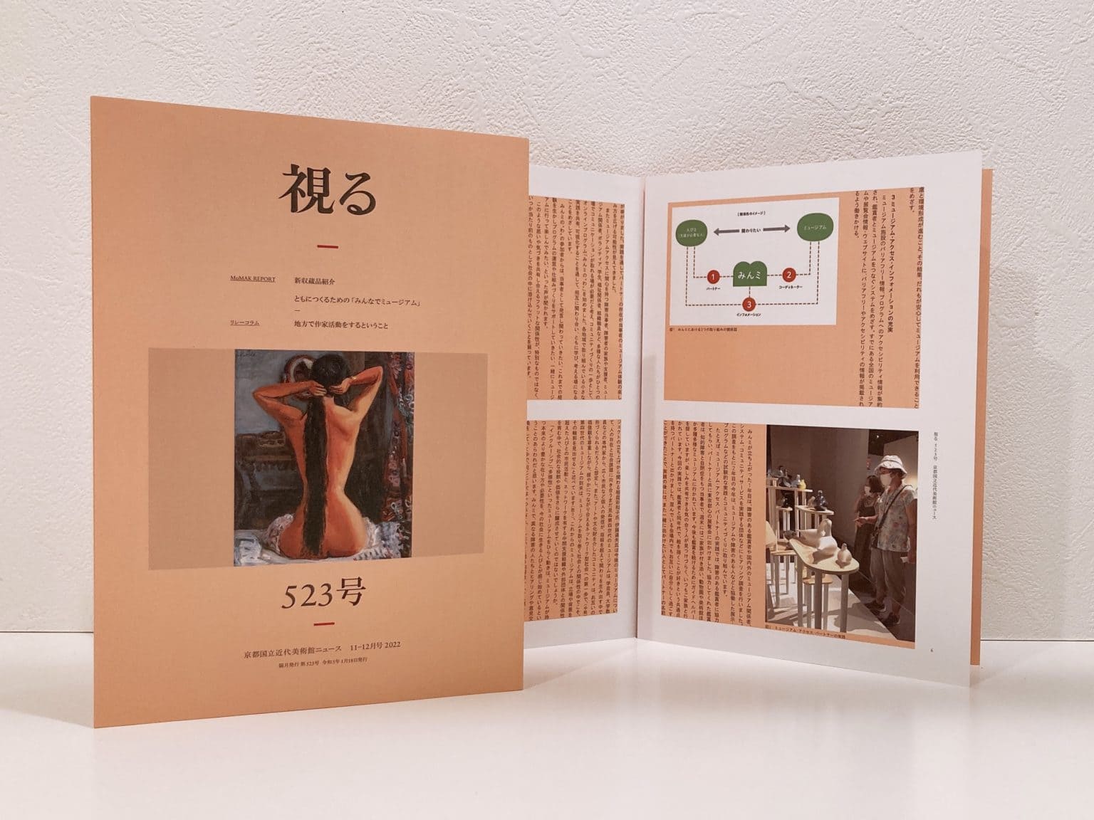 京都国立近代美術館から発行された冊子の全体像